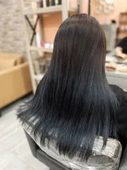 深邃冷調藍作品，設計師 Ecko，桃園平鎮區PR造型沙龍