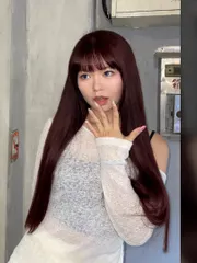 深莓紅棕 無需漂色作品，設計師 Rave，台北大同區MEET hair