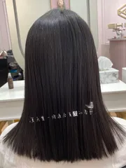 縮毛矯正作品，設計師 安雅~~Amber，新北三峽區SHINE 耀