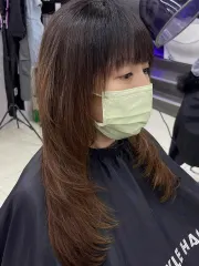 層次燙髮作品，設計師 Viki，桃園中壢區VI STYLE HAIR