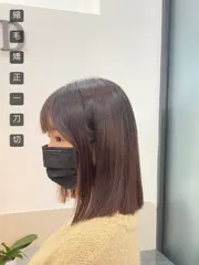 一刀切&縮毛矯正