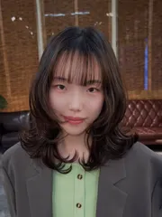 鎖骨層次燙作品，設計師 Cheng Tao {Mike}，桃園中壢區3percent studio