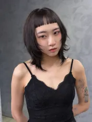 黑茶灰x層次短髮作品，設計師 Cheng Tao {Mike}，桃園中壢區3percent studio