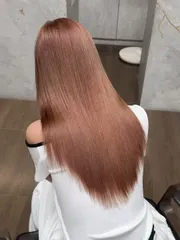 蜜桃玫瑰棕 Peach Rose Brown作品，設計師 Dora，高雄楠梓區BIE hair lounge