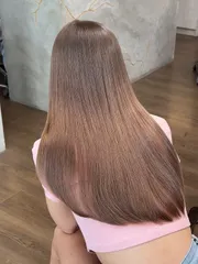 玫瑰奶霜棕 Rose Milk Brown作品，設計師 Dora，高雄楠梓區BIE hair lounge