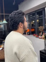 留長的過渡期燙髮