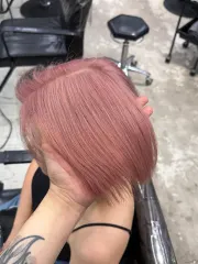 粉霜奶茶色作品，設計師 小郭Kris，台北中山區Komm hair北大