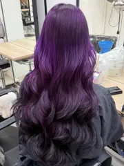 暖紫色漸層作品，設計師 TUTU，台北中山區KOMM HAIR 北大店