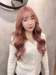 粉棕玫瑰金作品，設計師 髮型師Apple🍎，台北中山區Vis hair salon