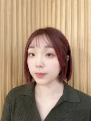 莓果紅髮色