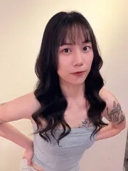 韓系燙髮作品，設計師 僑Chao，台北中山區Komm hair 松江店