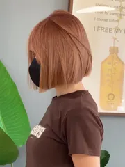 奶橘色 🍊作品，設計師 Eileen艾莉，新竹北區日沐Hair salon