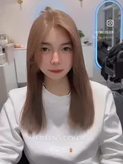 奶霜色 🧋作品，設計師 Eileen艾莉，新竹北區日沐Hair salon