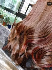 挑染作品，設計師 Tanya ت，台北信義區FOUR HAIR