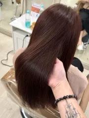 焦糖粉棕色系作品，設計師 Yina，新北板橋區WEGOLI HAIR