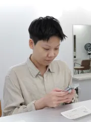 男生括號瀏海作品，設計師 Delay，台北大同區LOD hair salon
