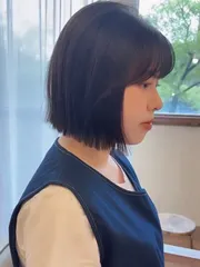 縮毛矯正齊短髮