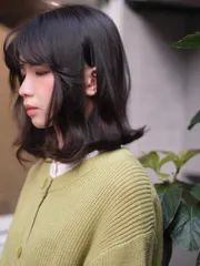 外翹流線燙作品，設計師 Bob，台北士林區日青髮廊
