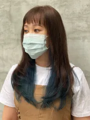 高層次耳圈染作品，設計師 Crystal，台北大安區梅傑髮型