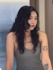歐美感QQ捲作品，設計師 Zoe，台北大同區KOMM Hair中山南西店