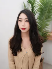 韓系氛圍捲作品，設計師 Yumi由美，台北中山區szuk hair salon 台北松江店