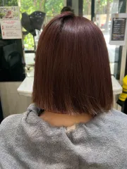 米灰色作品，設計師 Eason，台中西屯區沐髮工坊