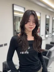 層次燙作品，設計師 髮型師莉莉，台北中山區Komm Hair 松江店