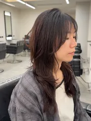 韓系層次燙作品，設計師 髮型師莉莉，台北中山區Komm Hair 松江店