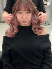 內層染加頭頂線條💫｜粉色系列✨