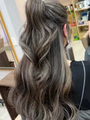 線條染作品，設計師 金 hair salon黛比，台中北區金 hair salon