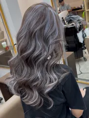 高級感線條染作品，設計師 金 hair salon黛比，台中北區金 hair salon