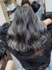 手刷染作品，設計師 金 hair salon黛比，台中北區金 hair salon