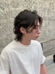 狼尾燙髮作品，設計師 陳彥翔，高雄左營區Round2 hair salon