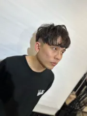 韓系微分燙髮作品，設計師 Nick，桃園中壢區LiQing salon