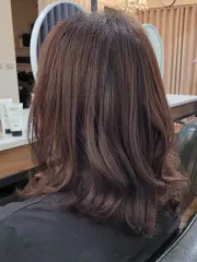 中長髮波紋捲髮型