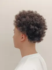 黑人燙作品，設計師 煜惟，台北大同區Nox hair salon