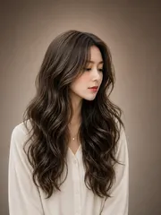 顯白霧感棕色作品，設計師 Haler哈樂，台中中區湛心髮癒 ZHANXIN SALON