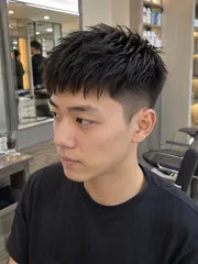 碎蓋前刺髮作品,設計師 Haler哈樂,台中中區湛心髮癒 ZHANXIN SALON
