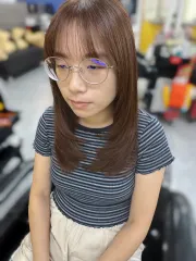 剪染作品，設計師 小芝，台北松山區索兒沙龍