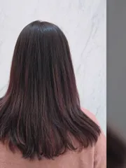 高光紅棕作品，設計師 Judy，台北北投區HAPPYHAIR