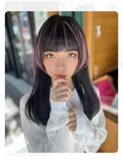 日系層次+挑染