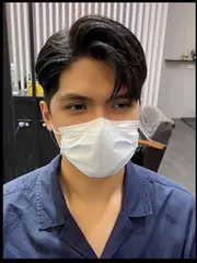 男生短髮、側梳作品，設計師 Riber💈瑞柏，台中西區Poison Hair