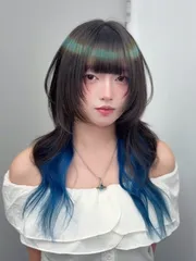 光圈+內餡染作品，設計師 凜 りん，台中北區HELLO TRYIT 髮廊 |