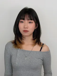 層次剪內餡染作品