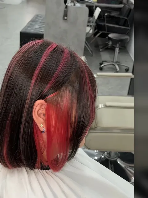 特殊色區塊染設計作品參考，設計師 NN 🩶