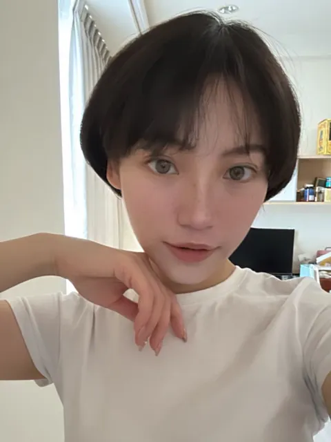 層次感短髮作品參考，設計師 Evis