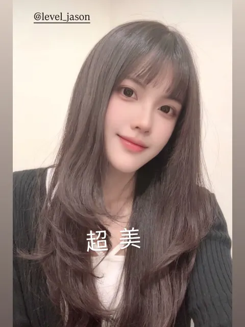 韓系層次剪作品參考，設計師 王小燁Jason