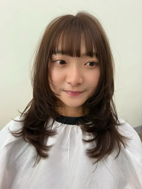 韓系層次剪作品參考，設計師 沐巳Aaron艾倫