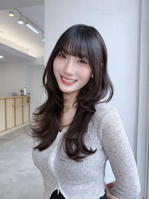 韓系層次剪作品參考，設計師 Liz 🌰