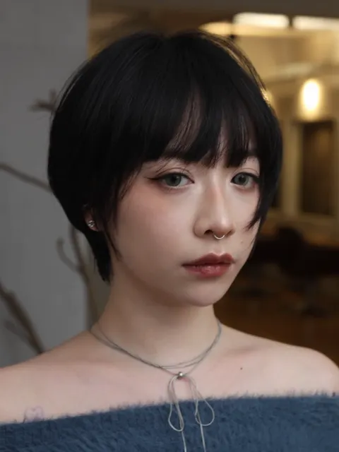 中長髮層次髮作品參考，設計師 鄭蓋瑞